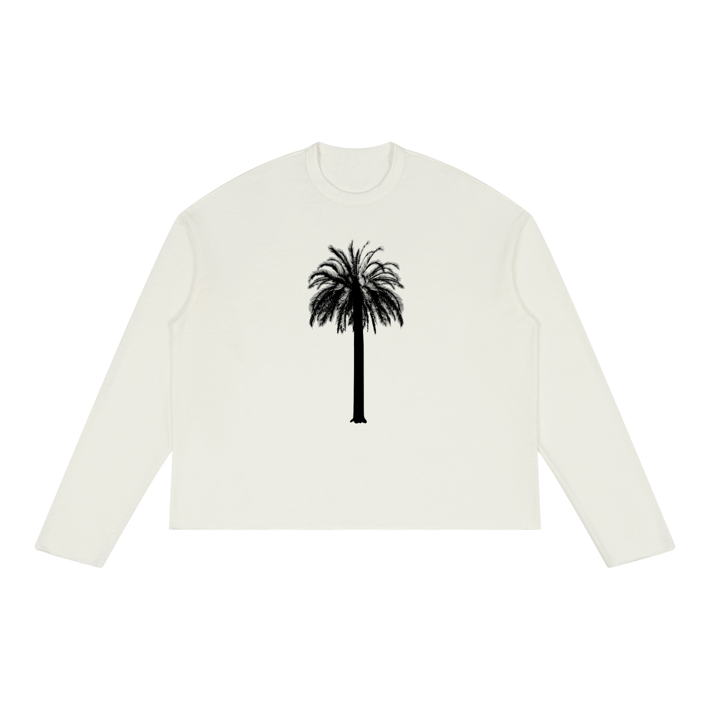 Unisex Raw Edge Long Sleeve T-Shirt