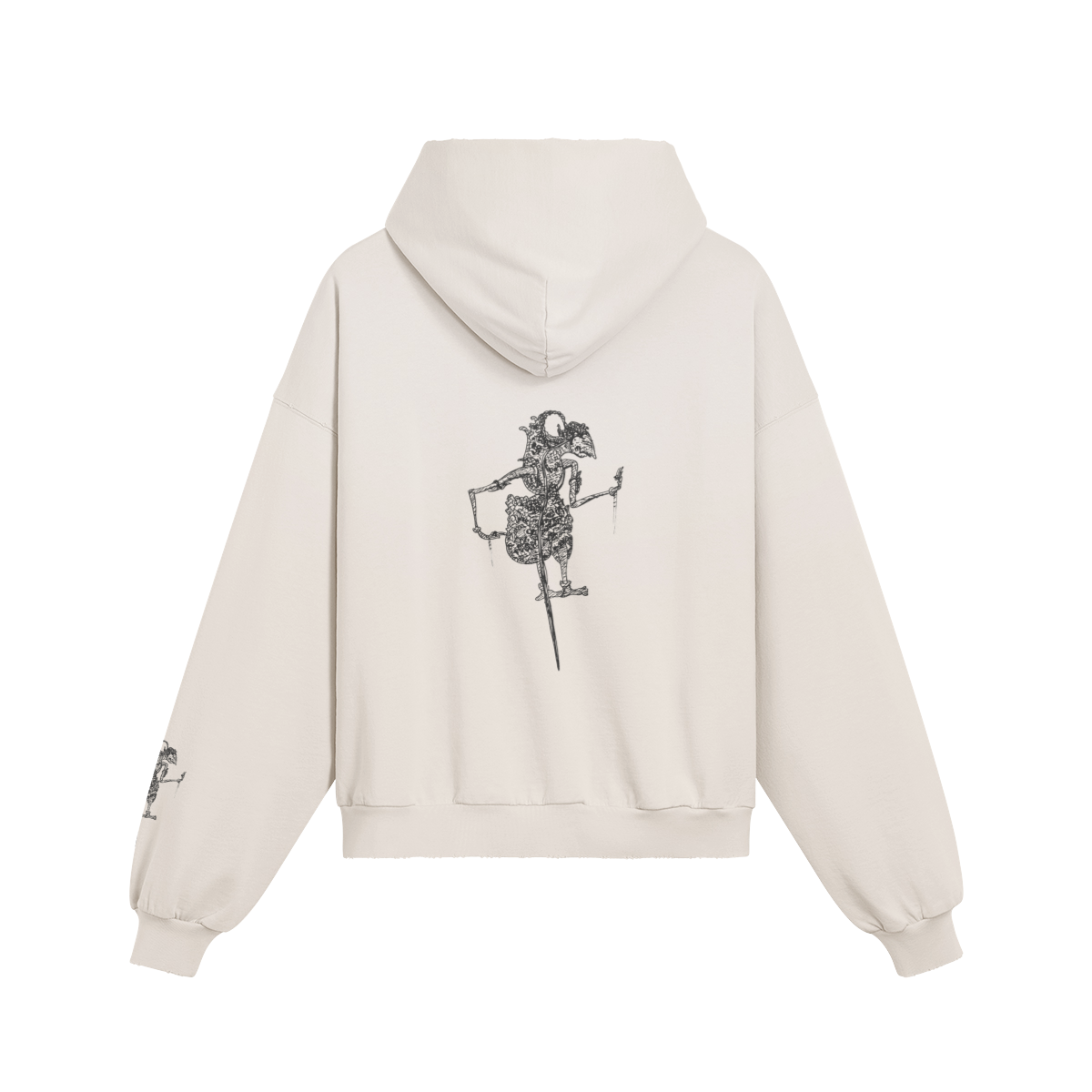Wajangpop No. 1 hoodie — back view | Tribe of Alchemists