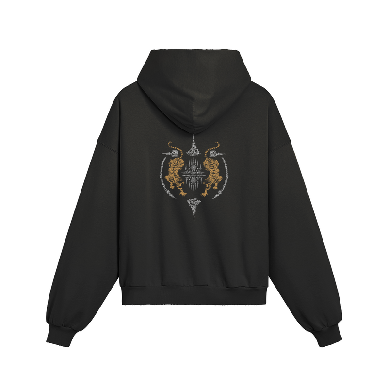 Power, Luck, and Divine Protection hoodie — back view | Tribe of Alchemists