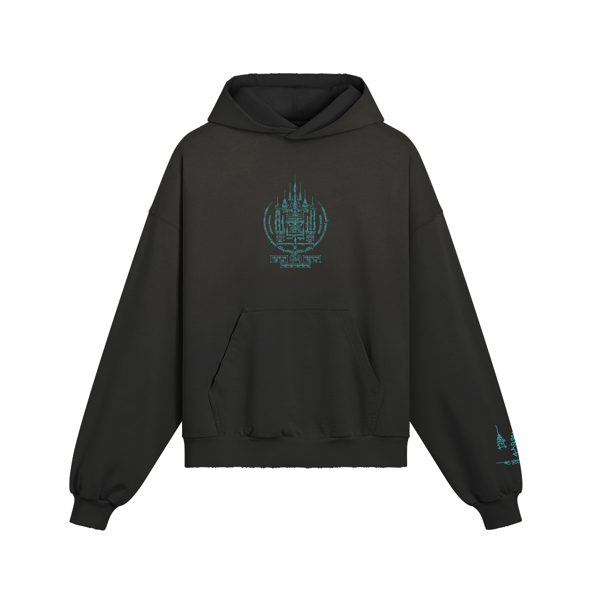 Centered hoodie — front view | Tribe of Alchemists