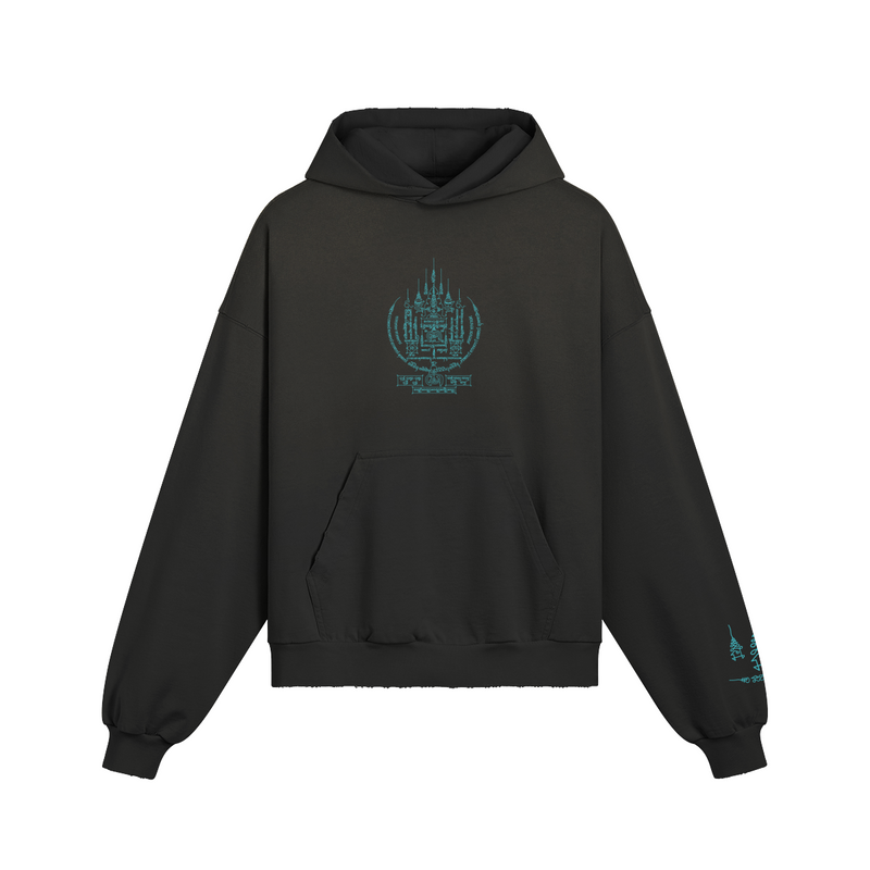Centered hoodie — front view | Tribe of Alchemists