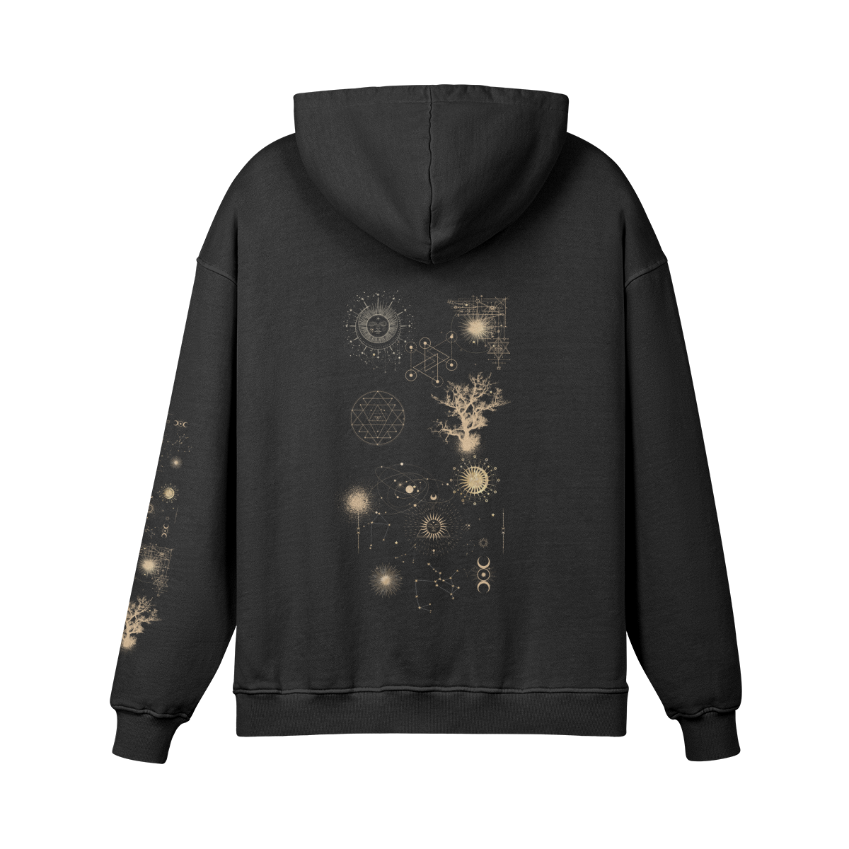 Under the Juniper Sky hoodie — back view | Tribe of Alchemists