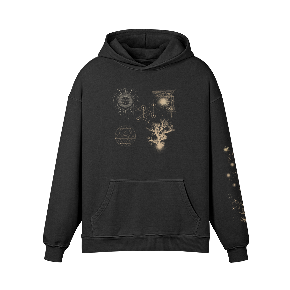 Under the Juniper Sky hoodie — front view | Tribe of Alchemists