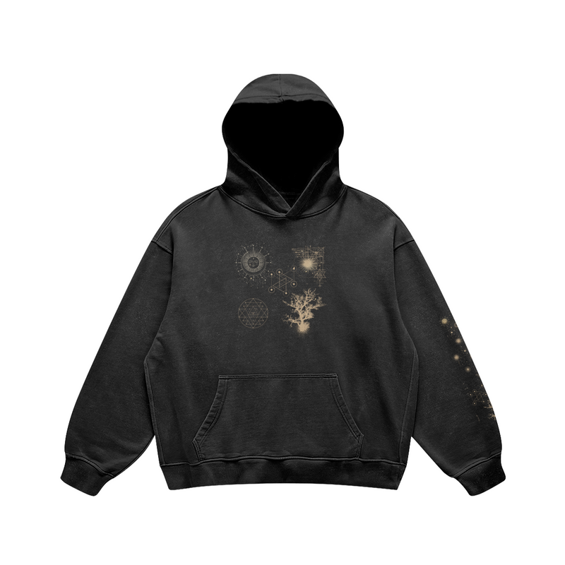 Under the Juniper Sky hoodie — front view | Tribe of Alchemists