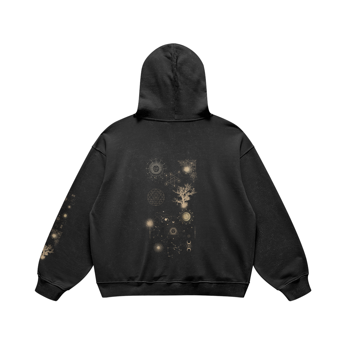 Under the Juniper Sky hoodie — back view | Tribe of Alchemists
