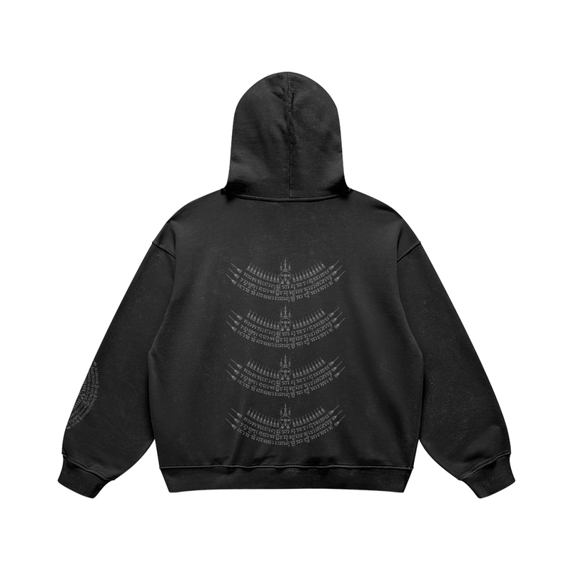 Yant No. 1 hoodie — back view | Tribe of Alchemists