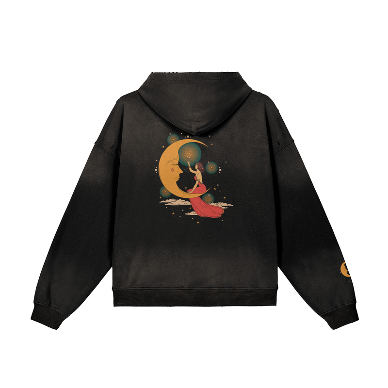 Moon Spell hoodie — back view | Tribe of Alchemists