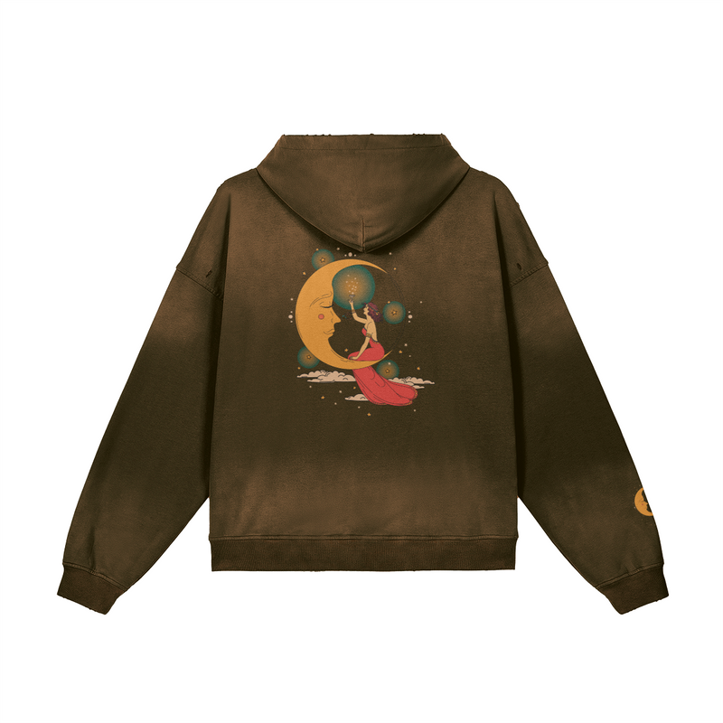 Moon Spell hoodie — back view | Tribe of Alchemists