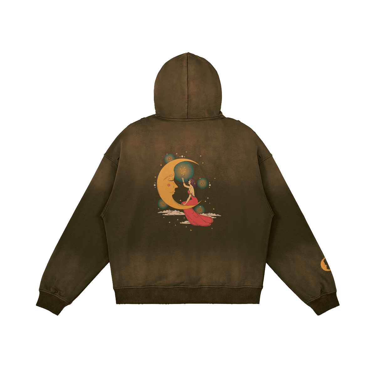 Moon Spell hoodie — back view | Tribe of Alchemists