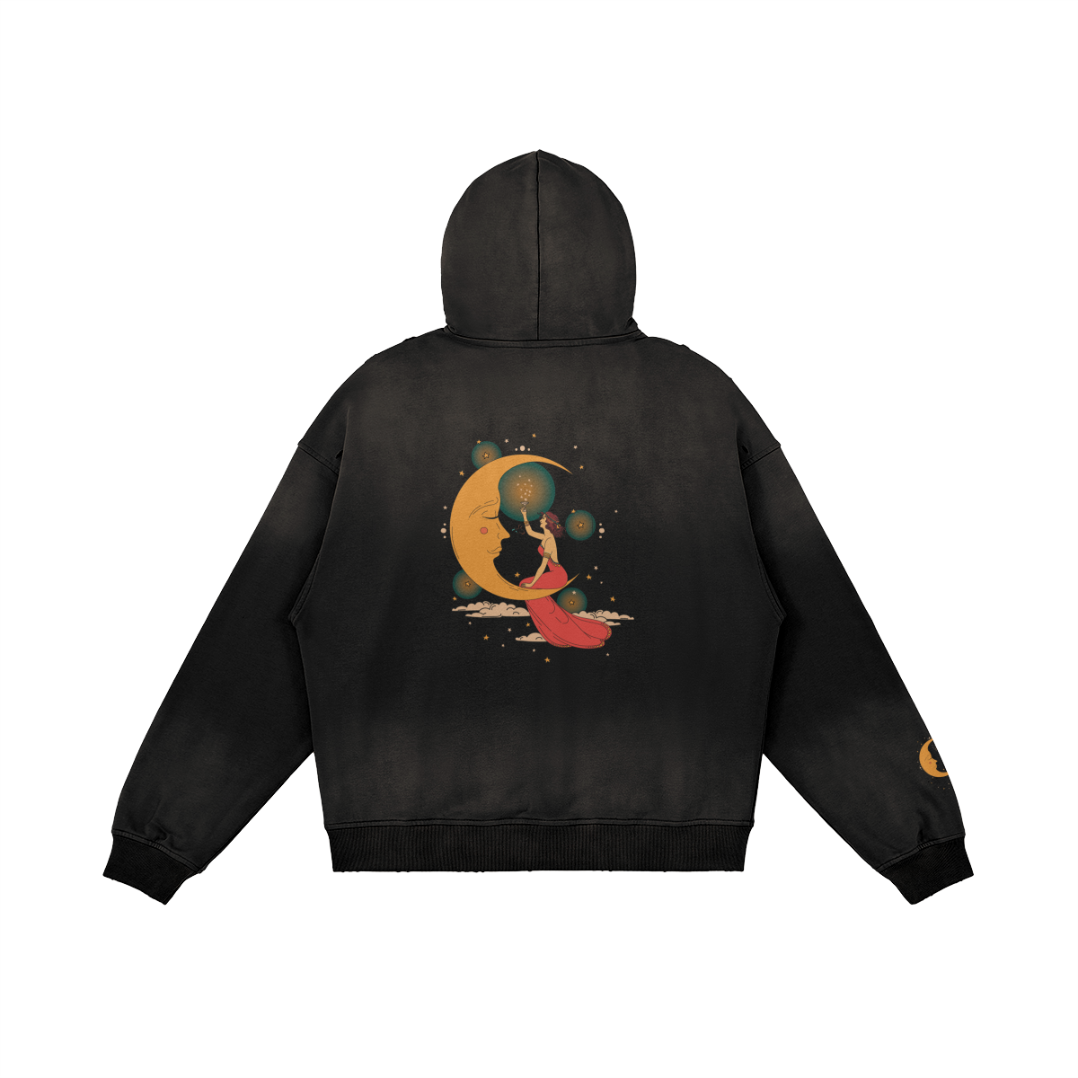 Moon Spell hoodie — back view | Tribe of Alchemists