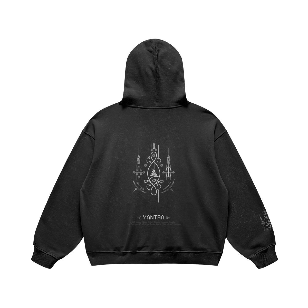 Yant No. 2 hoodie — back view | Tribe of Alchemists