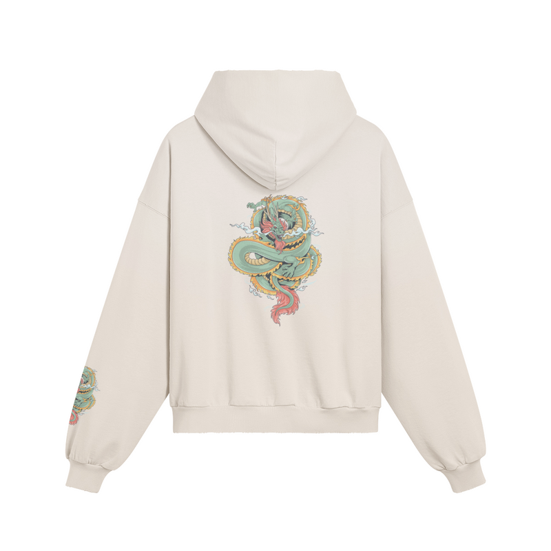 The Dragon's Blessing hoodie — back view | Tribe of Alchemists