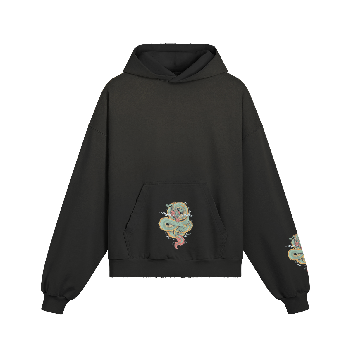 The Dragon's Blessing hoodie — front view | Tribe of Alchemists