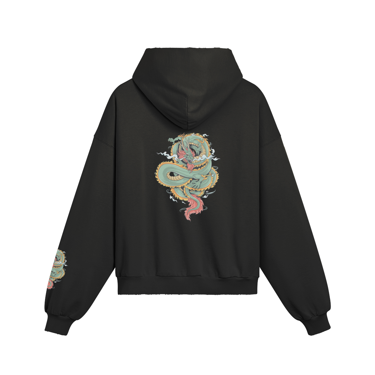 The Dragon's Blessing hoodie — back view | Tribe of Alchemists