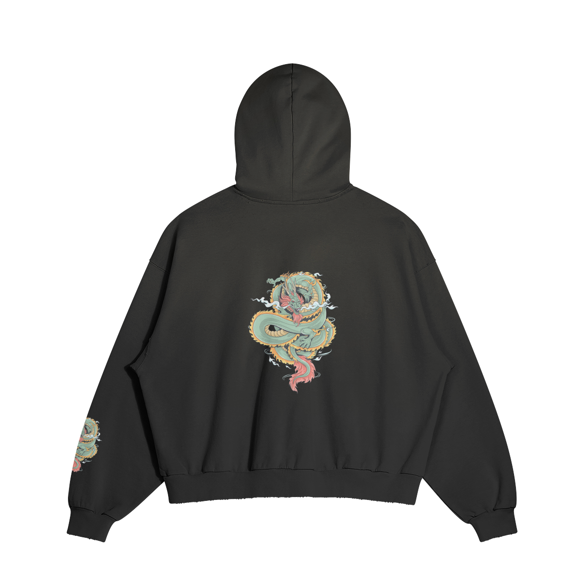 The Dragon's Blessing hoodie — back view | Tribe of Alchemists