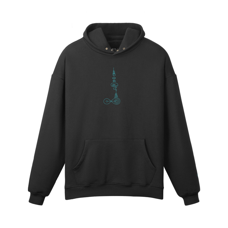 Yant No. 9 hoodie — front view | Tribe of Alchemists