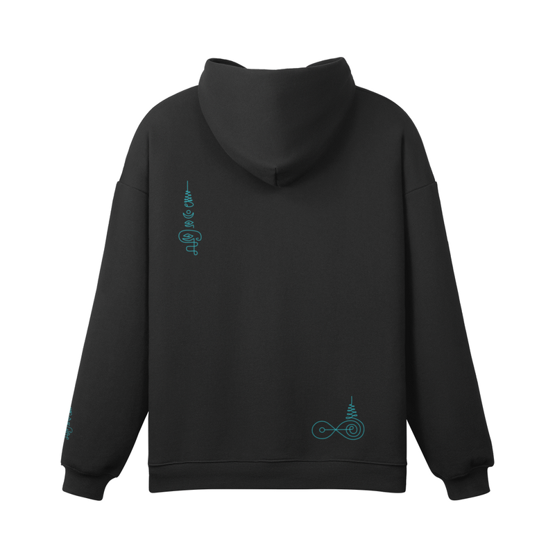 Yant No. 9 hoodie — back view | Tribe of Alchemists