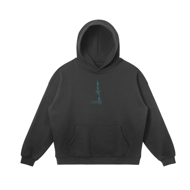 Yant No. 9 hoodie — front view | Tribe of Alchemists