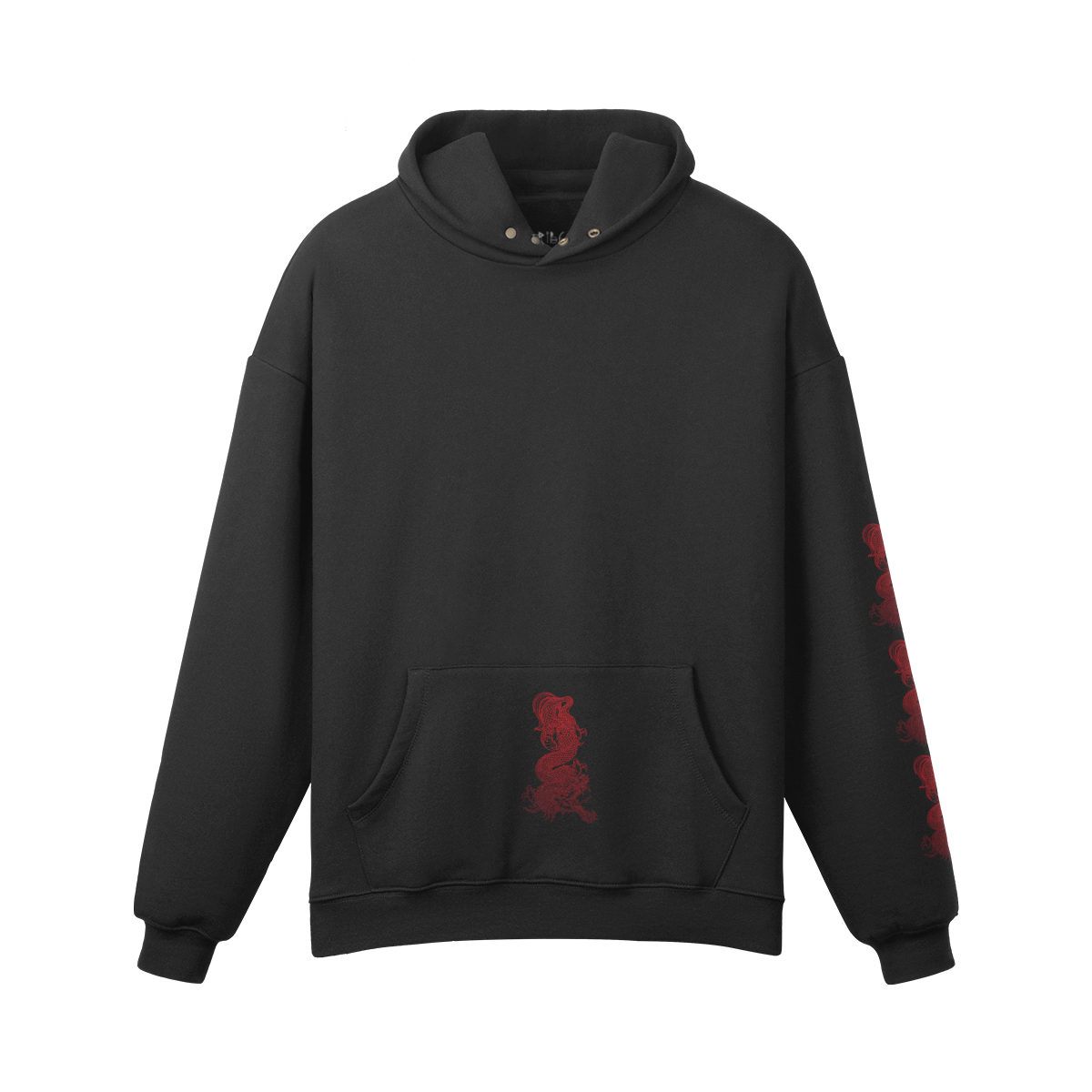 Red Dragon hoodie — front view | Tribe of Alchemists
