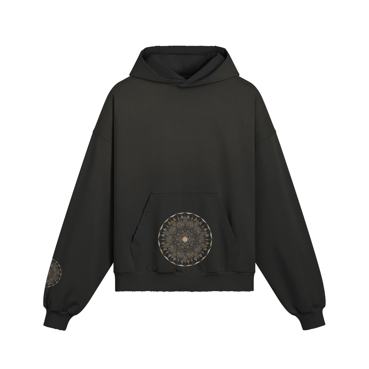 Mandala hoodie — front view | Tribe of Alchemists