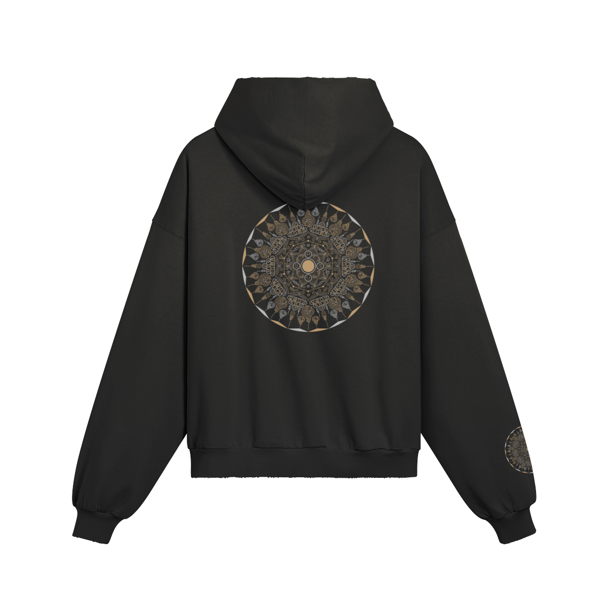 Mandala hoodie — back view | Tribe of Alchemists