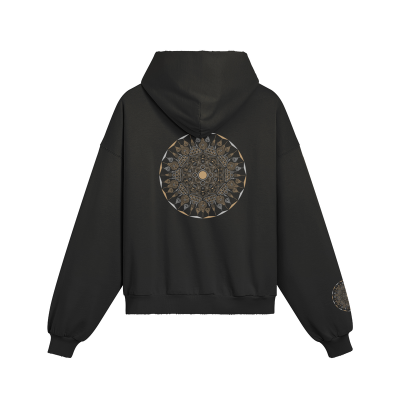 Mandala hoodie — back view | Tribe of Alchemists