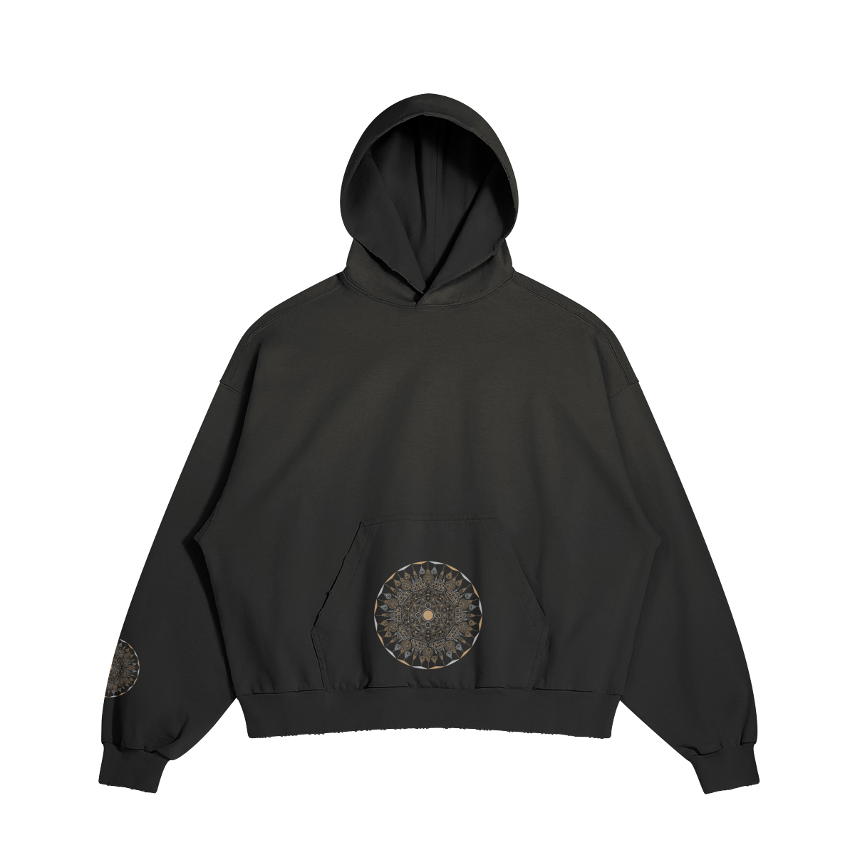 Mandala hoodie — front view | Tribe of Alchemists