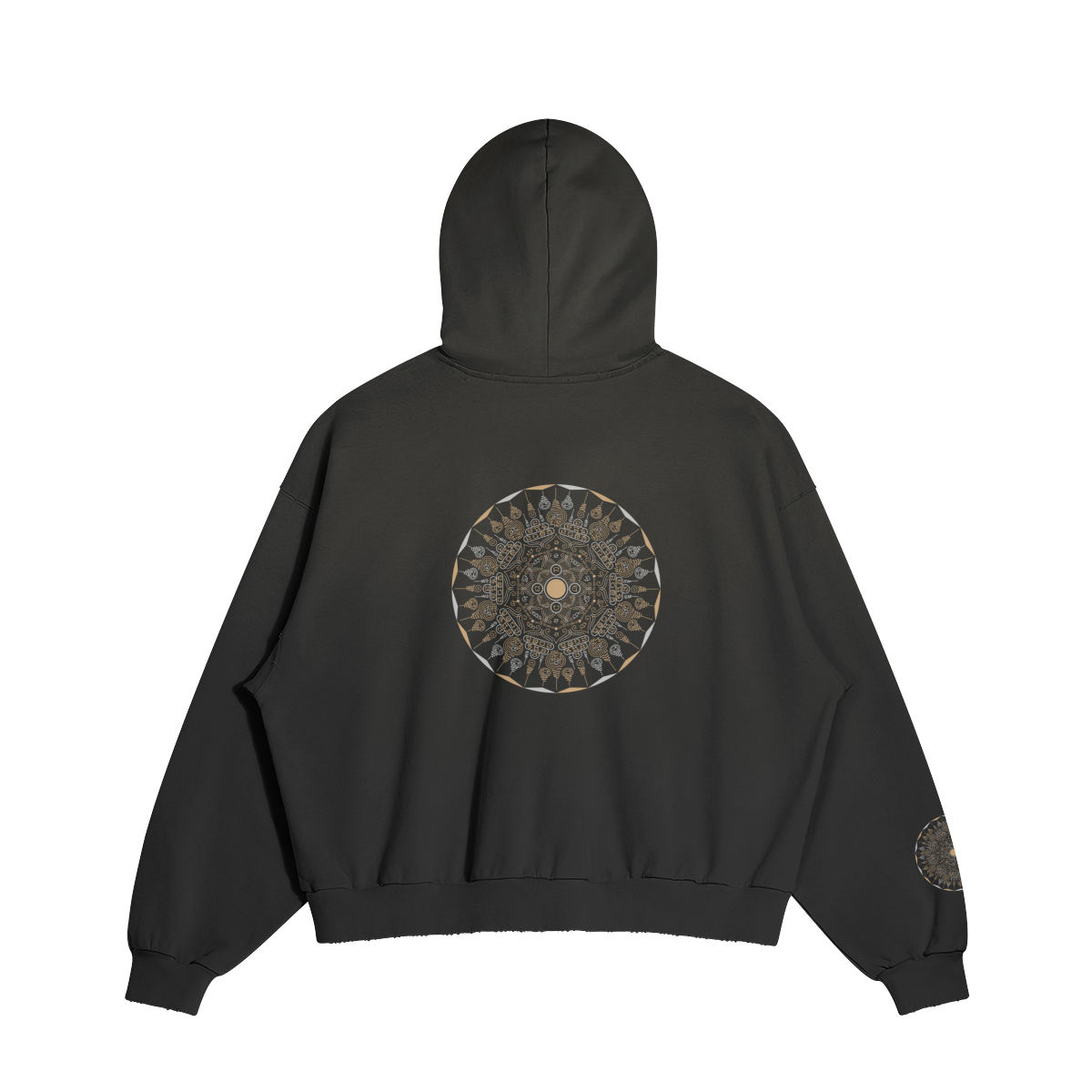 Mandala hoodie — back view | Tribe of Alchemists