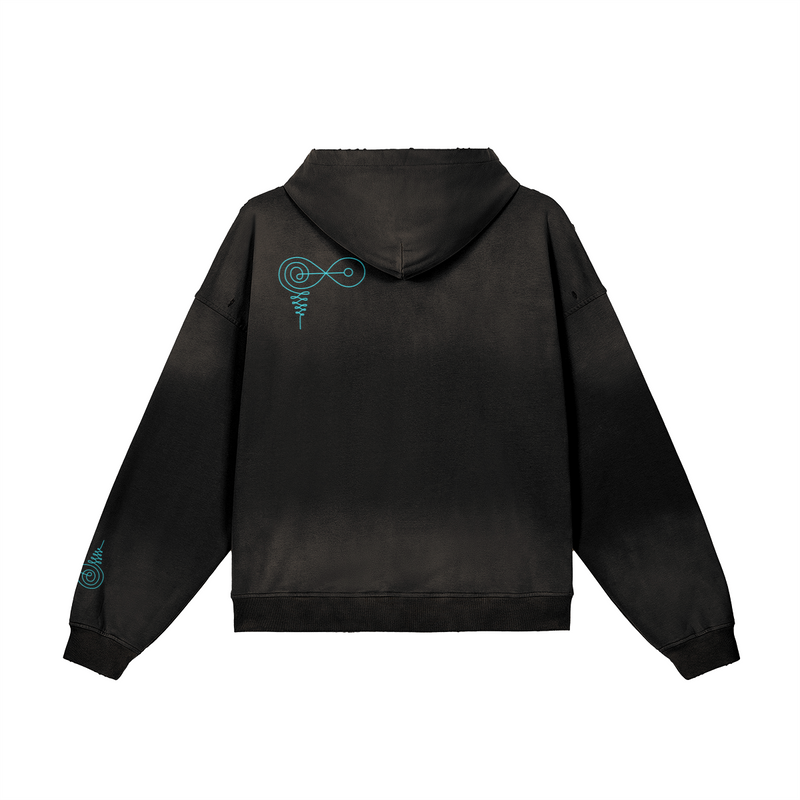 Yant No. 14 hoodie — back view | Tribe of Alchemists