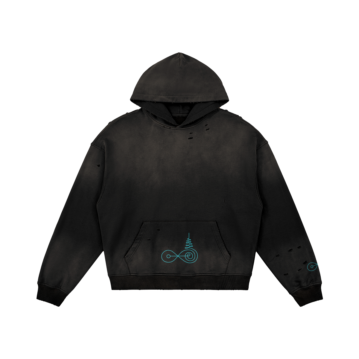 Yant No. 14 hoodie — front view | Tribe of Alchemists