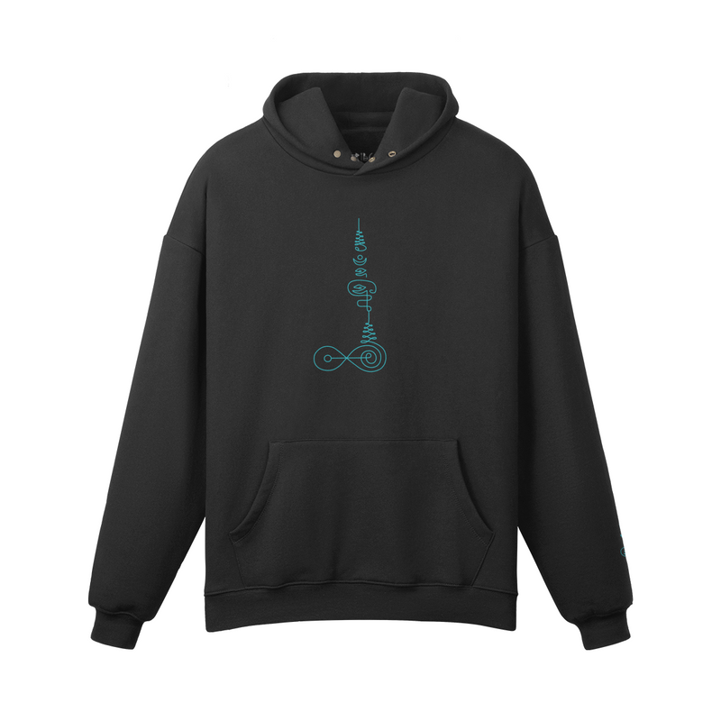 Yant No. 15 hoodie — front view | Tribe of Alchemists