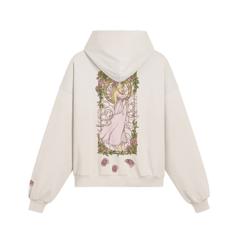Holly's Angel hoodie — back view | Tribe of Alchemists