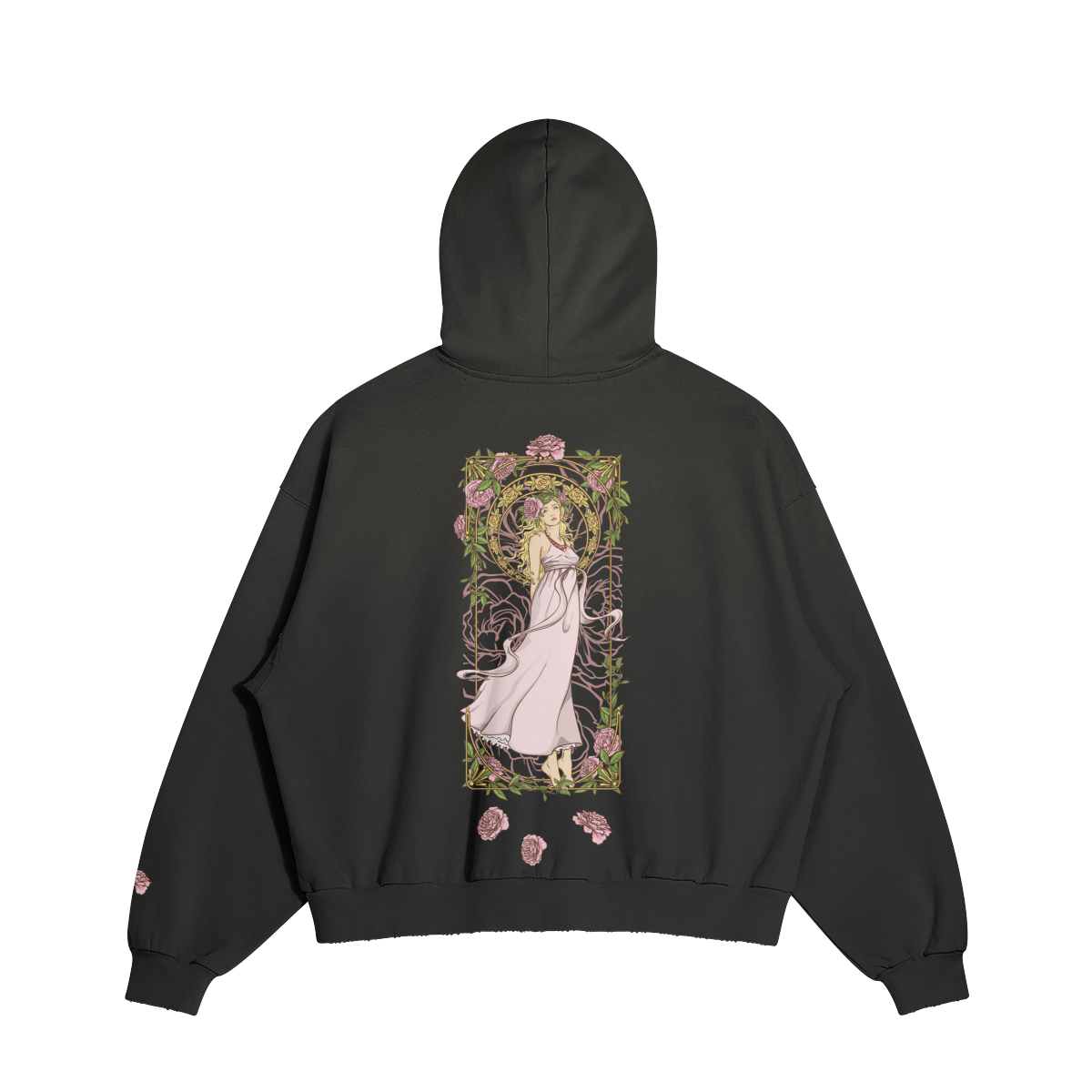 Holly's Angel hoodie — back view | Tribe of Alchemists