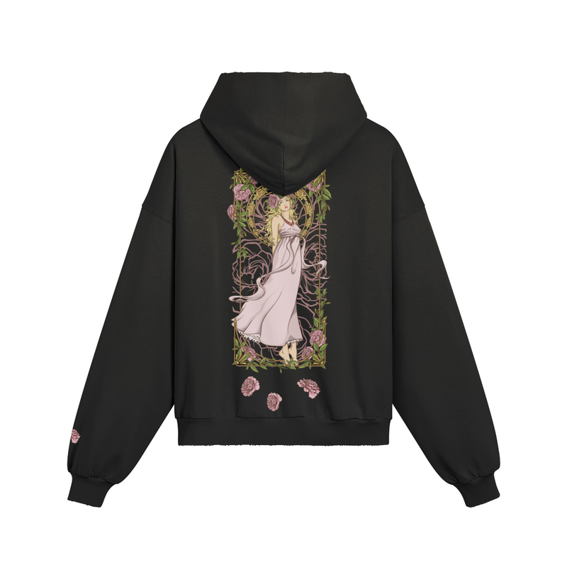 Holly's Angel hoodie — back view | Tribe of Alchemists