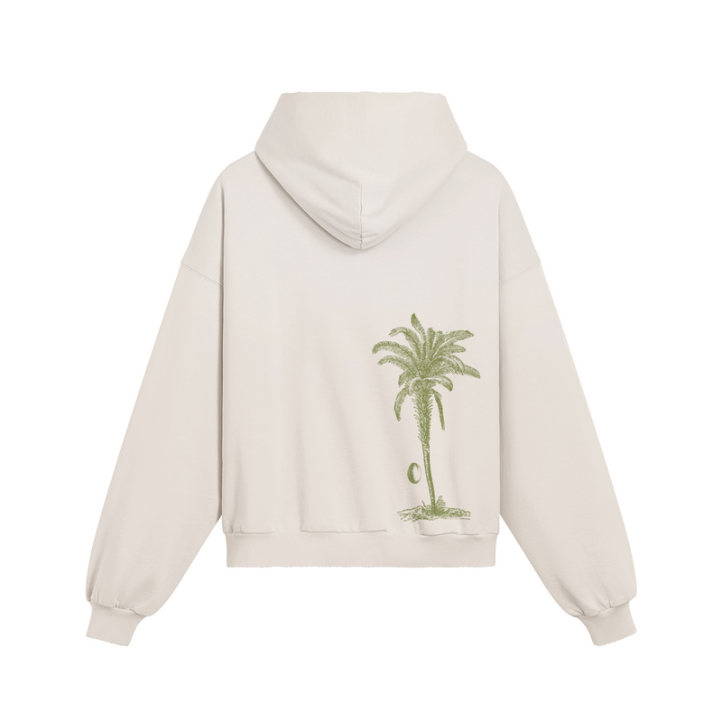 Palm Tree Worship hoodie — back view | Tribe of Alchemists