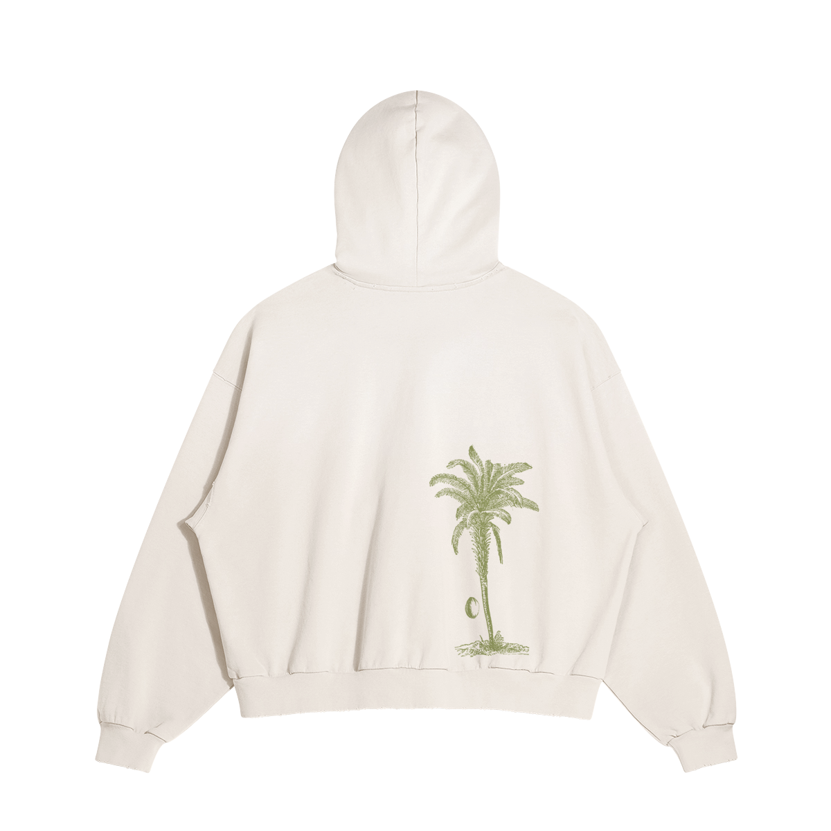 Palm Tree Worship hoodie — back view | Tribe of Alchemists
