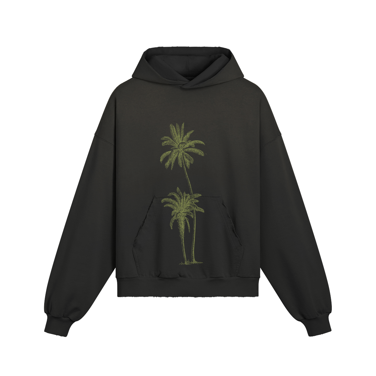 Palm Tree Worship hoodie — detail view 6 | Tribe of Alchemists