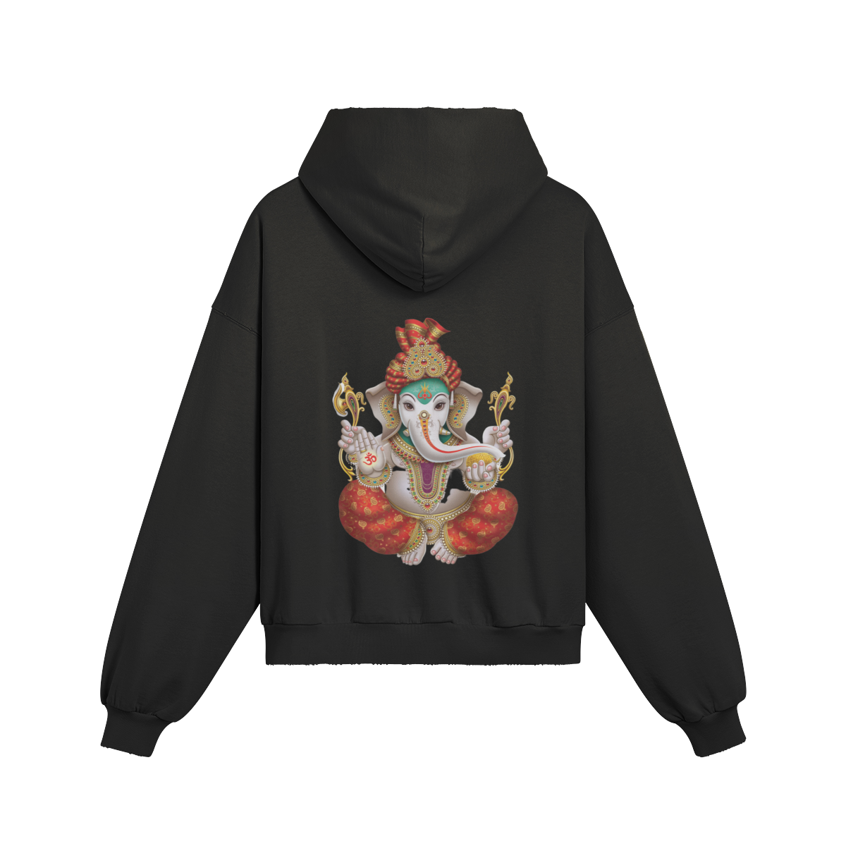 Lord Ganesha — Remover of Obstacles hoodie — back view | Tribe of Alchemists