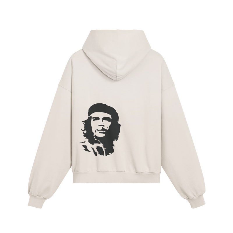 Che — Heavyweight Washed Hoodie — back view | Tribe of Alchemists